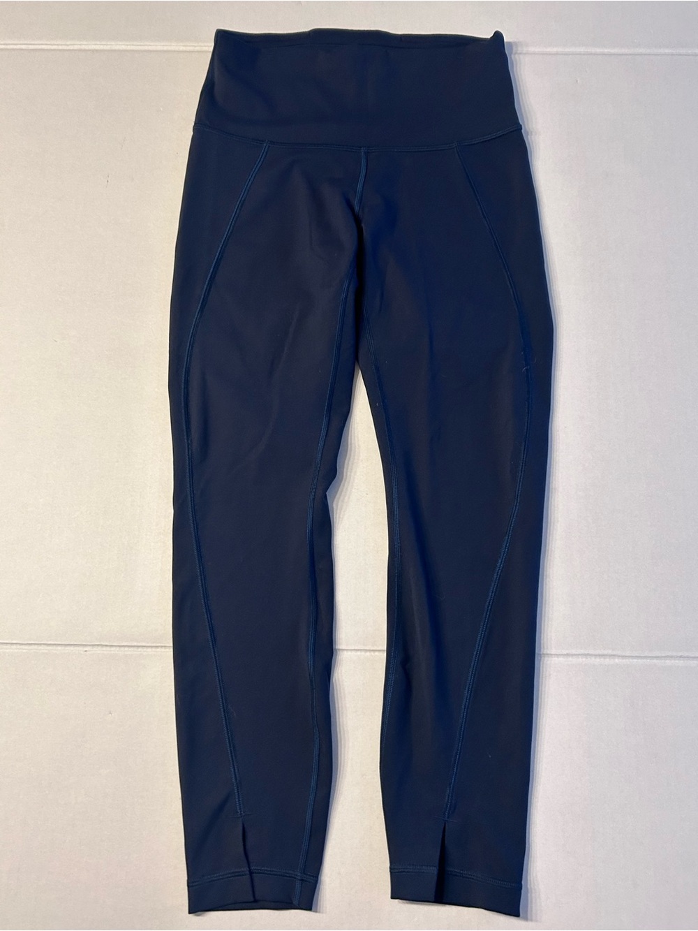Lululemon Wunder Train High-Rise Tight 25" *Hem Slit True Navy Size 6